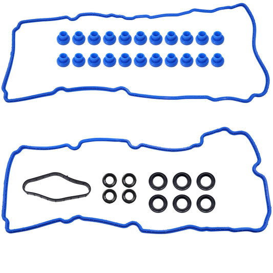 HiSport Engine Valve Cover Gasket Set - Compatible with Ford Explorer 3.3L 2020 | F-150 3.3L 2018-2020 3.5L 2011-2012 | Police Interceptor Utility 3.3L 2020 - Replace VS50814R1