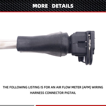 HiSport 2225035050 Mass Air Flow Connector Compatible with Toyota 4Runner 1990-1995, Pickup 1989 1990 1991 1992 1993 1994 1995 4Cyl 2.4L Replace 7420055, 22250-35050, 28727, 5S2890