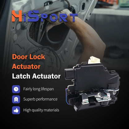 HiSport Door Lock Latch Actuator Front Left Driver Side Compatible with Volkswagen VW Beetle Golf GTI Jetta Passat Rabbit Replace 3B1837015A