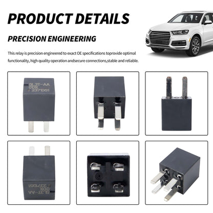 HiSport Relay 5L3T-AA 8T2T-CA 4 Pins 12VDC 20A Automotive Oil Pump Starting Relay Compatible with Ford Lincoln Mercury, 2PCS