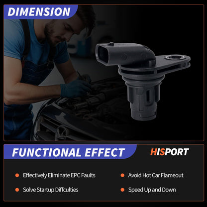 HiSport Engine Camshaft Position Sensor PC973 Compatible with Mercedes-Benz C300 C350 CL550 CL63 E350 E400 E550 E63 G63 GL450 GL550 GLE350 S63 SL550 SL63 SLK350 SLK55 AMG S 2011-2019 2PCS