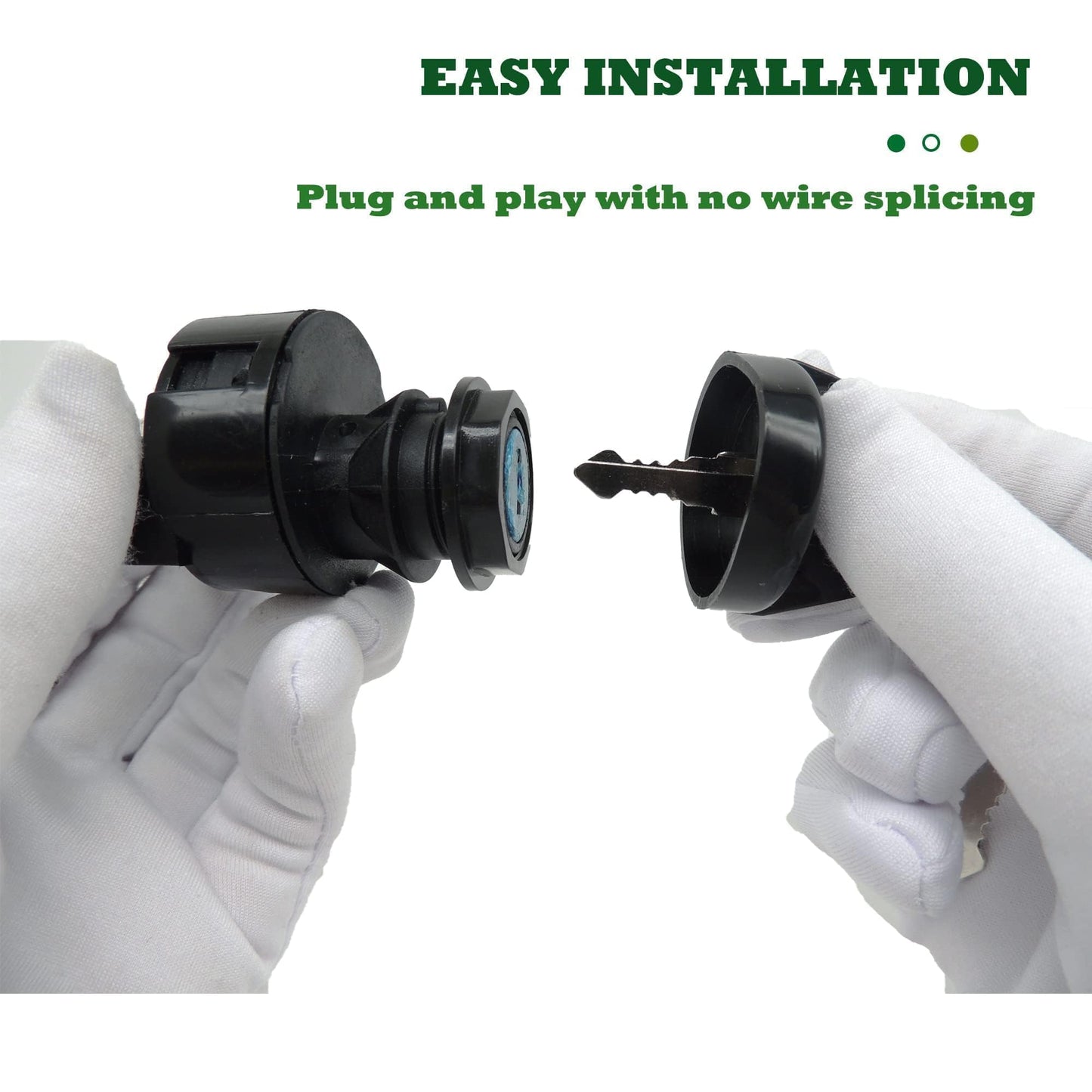 HiSport Ignition Key Switch Compatible with Polaris RZR XP 1000,ACE 500 700 900,ATP 330,General 1000,RZR 570 900,Ranger 400 500 570 800,Sportsman 500 ACE 570 XP 550,Trail Boss 330,RZR XP 4012165