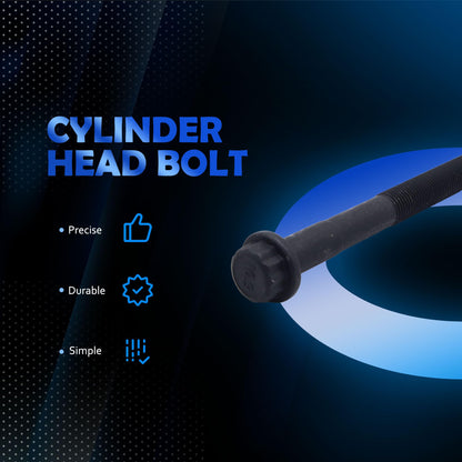 HiSport Engine Cylinder Head Bolt Set 10PC - Compatible with Toyota Tacoma 1995-2020 4Runner 1996-2010 T100 1994-1998 2.4L 2.7L - Replace ES72182 220-1043 GS33402