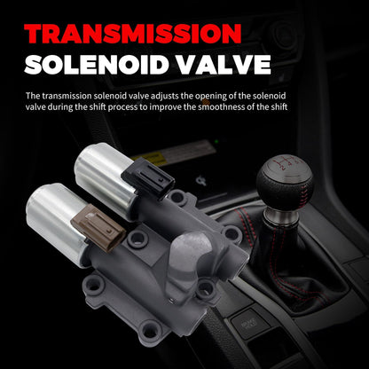 HiSport Transmission at Clutch Dual Linear Shift Solenoid Valve Compatible with 2006 2007 2008 2009 2010 2011 Honda Civic Replacement for OEM 28260-RPC-004, 28250-RPC-003,28260RPC004,28250RPC003