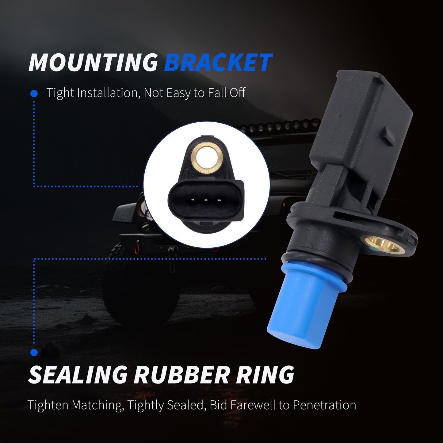 HiSport PC672 Engine Cam Camshaft Position Sensor CPS Compatible with Audi A3 TT 2008, A4 2005-2008 & Volkswagen Jetta 2005-2014, Golf 2010-2011, Rabbit 2006-2009, Beetle Passat,V10721118, 07K907601