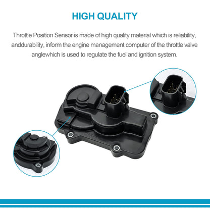 HiSport 977-000 Throttle Body Sensor & Connector Compatible with Cadillac Escalade Chevy Buick Express GMC Throttle Sensor & Wiring Harness Pigtail Kit Replace 12570800 217-2293 217-2293