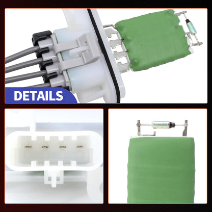 HiSport HVAC Blower Motor Resistor Kit Compatible with Chevy Colorado 2004 2005 2006 2007 2008 2009 2011 2012 SSR 2003 2004 2005 2006 GMC Canyon 2004-2012, Replaces 973-434 15218254