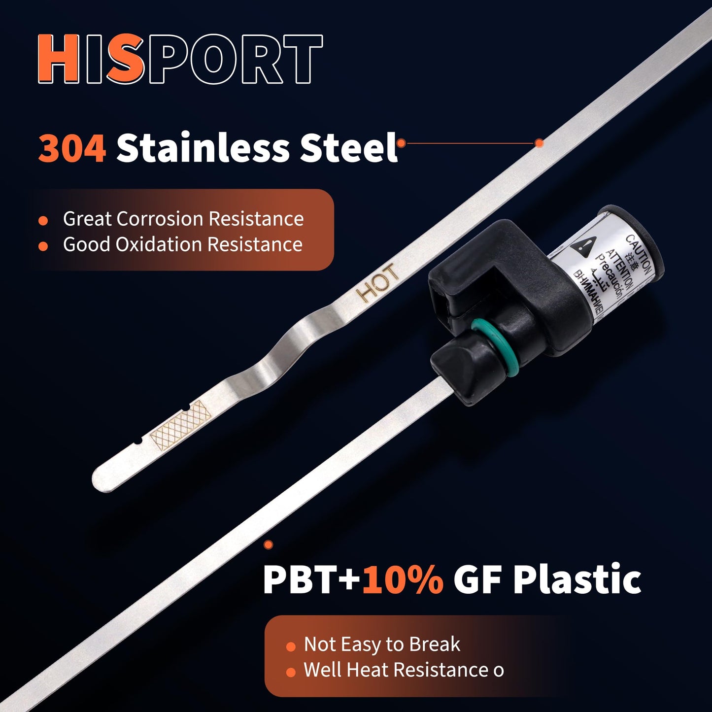 HiSport Transmission Oil Level Dipstick - Compatible with Nissan Altima Rougue 2.5L Replacement 31086-JA00A