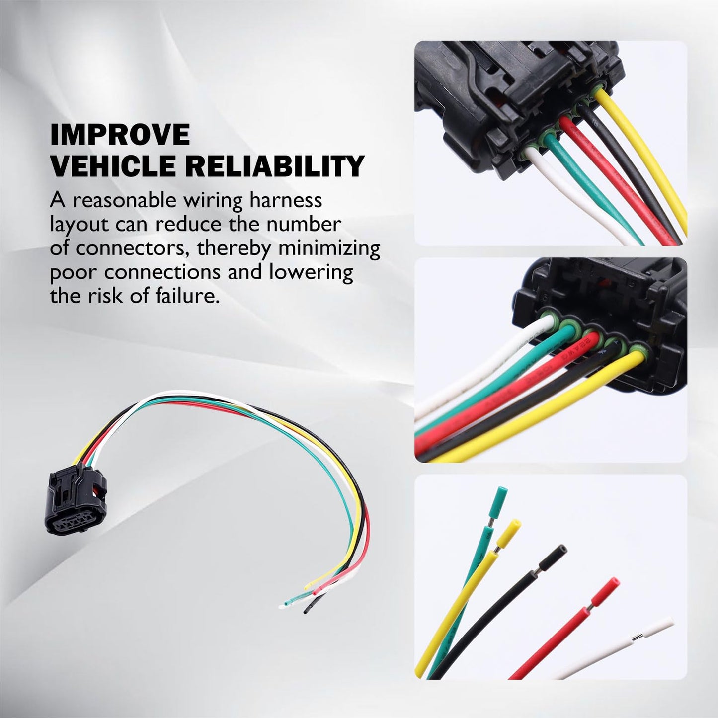 HiSport 22204-0H010 Mass Air Flow(MAF) Sensor Connector - Compatible with Lexus ES350 GS350 Scion TC XB XD Toyota Avalon Camry Replaces 22204-31020 22204-75030