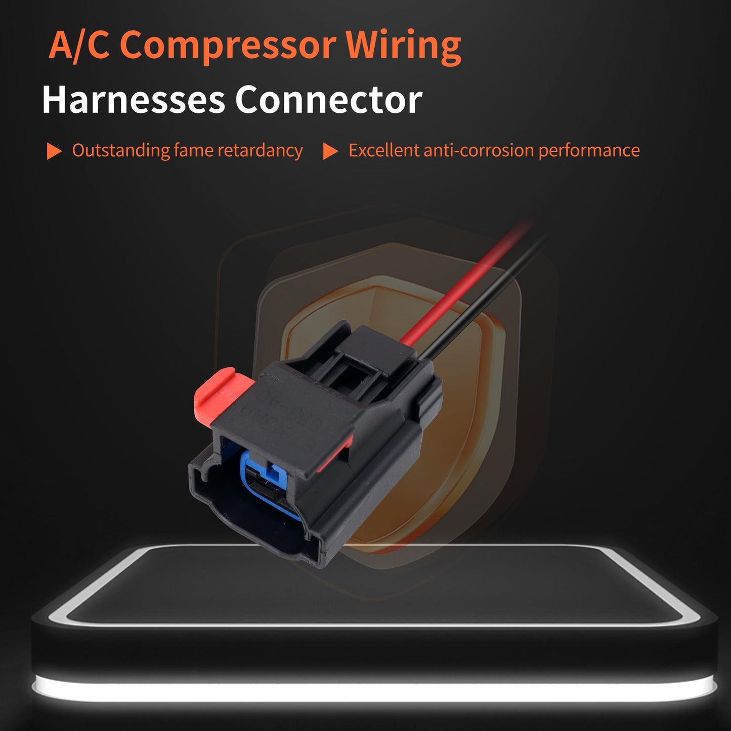 HiSport A/C Compressor Wiring Harnesses Connector Compatible with Chevrolet Chrysler Dodge Ford GMC Jeep Ram Western 5017117AA 5019913AA S-2052