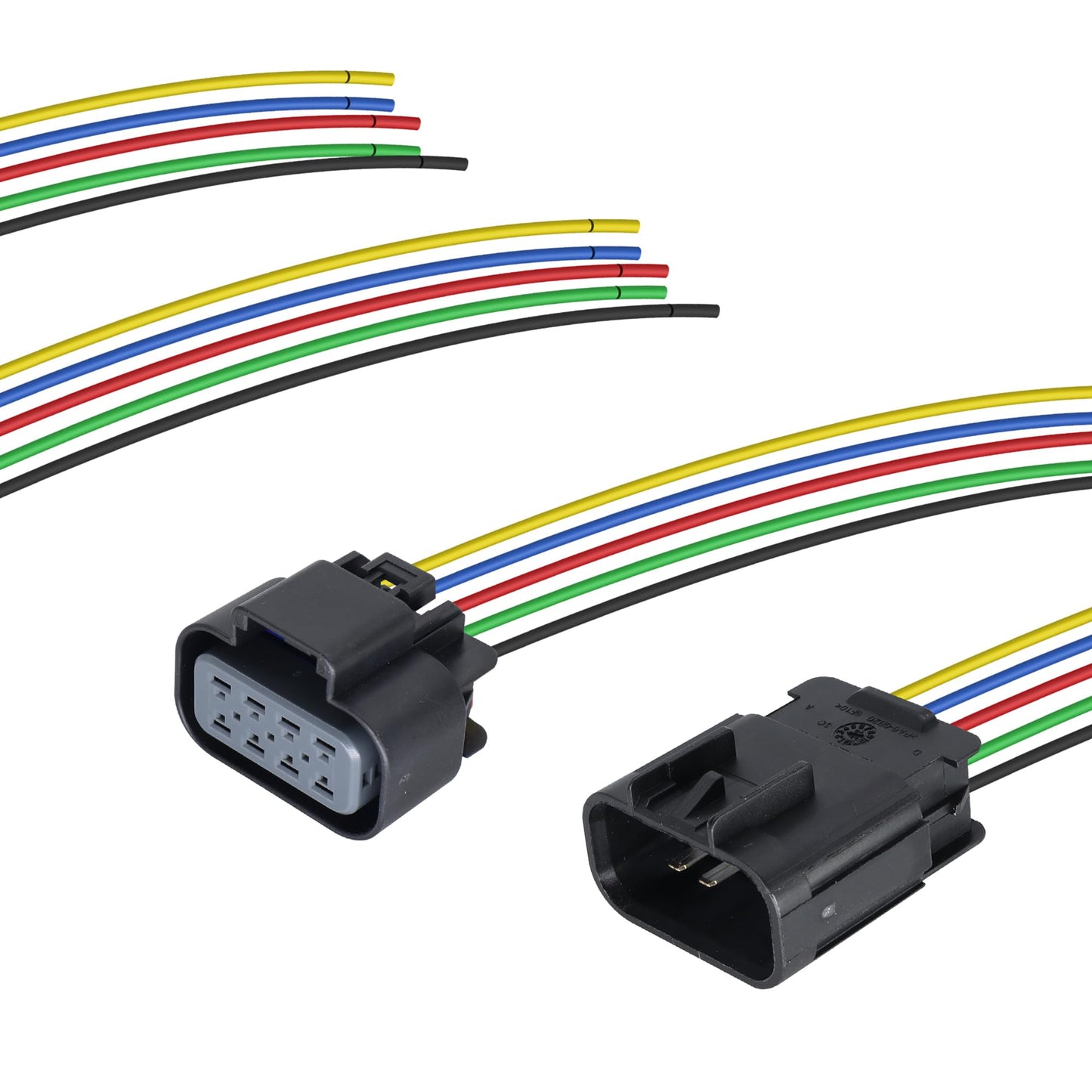 HiSport Headlights Connector Pigtail Plug Replacement for Chevrolet Silverado 2007-2014 Male and Femail Headlights Left and Right Connector Wire£¬Repalce 22853027, 22853028