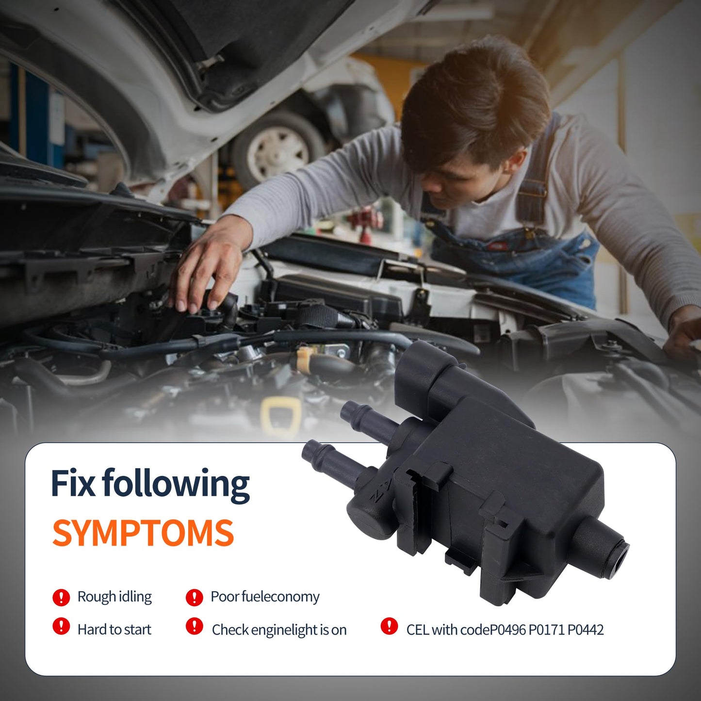 HiSport Vapor Canister Purge Valve 911-072 Compatible with BUICK CADILLAC CHEVY GMC VOLDSMOBILE PONTIAC 1990-1999 - Replaces 1997201 1997210