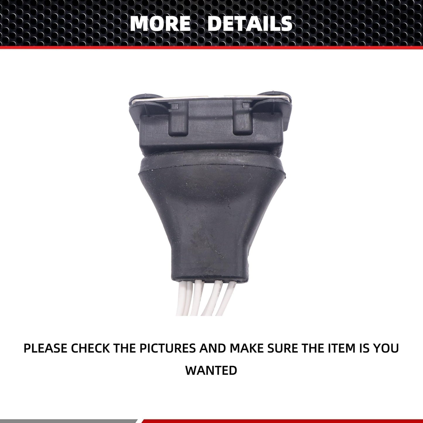 HiSport 2225035050 Mass Air Flow Connector Compatible with Toyota 4Runner 1990-1995, Pickup 1989 1990 1991 1992 1993 1994 1995 4Cyl 2.4L Replace 7420055, 22250-35050, 28727, 5S2890