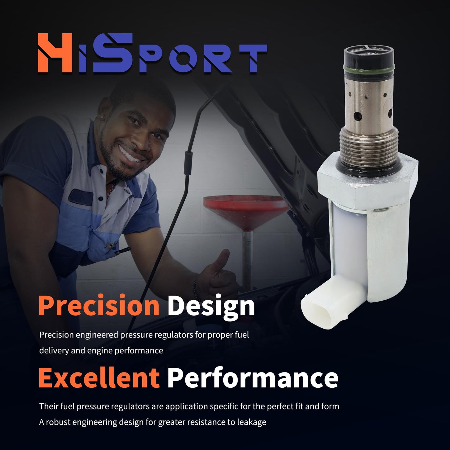 HiSport 6.0L IPR Valve with Socket Tool - Compatible with Ford E-350 E-450 F-250 F-350 F-450 F-550 Super Duty Excursion 6.0L 2005-2010 - Replace 5C3Z9C968CA