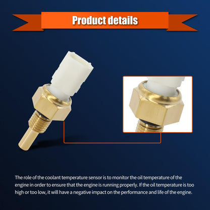 HiSport 37870-RTA-005 Engine Coolant Temperature Sensor Compatible with Honda Civic 2006-2020, CR-V 2007-2017, CROSSTOUR 2012-2015, Accord, Element, HR-V, Odyssey, Acura ILX, MDX, RDX, RLX, TLX