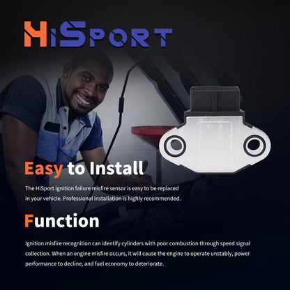 HiSport 27370-38000 Ignition Failure Misfire Sensor - Compatible with Hyundai Santa Fe Sonata XG300 KIA Optima Sedona Sorento Replaces MD374437
