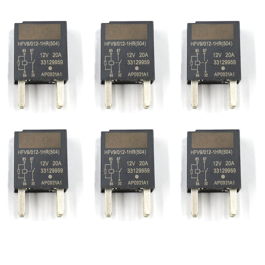 12V 10A 4P Air Conditioning Compressor Relays(Multi-Purpose Relay) 12088567 - High Power 4 Terminal GM Relay - 6 Pack
