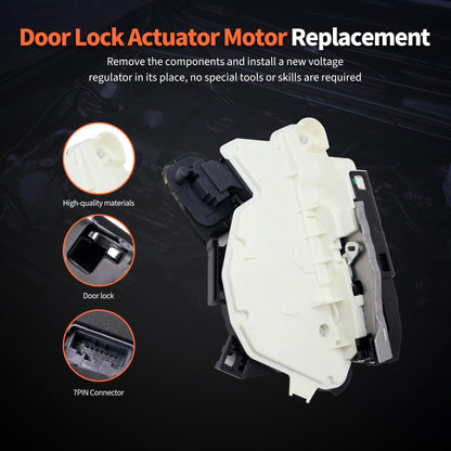 HiSport Front Left Door Lock Actuator Motor 5K1837015E 6RD837015A Power Door Latch Compatible with VW Beetle GTI Golf Jetta Passat