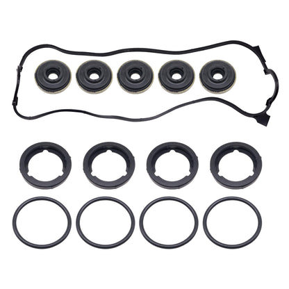 HiSport Engine Valve Cover Gasket Set - Compatible with Honda 1990-1997 Accord 2.2L 1995-1997 Odyssey 2.2L 1992-1996 Prelude 2.2L Compatible with Isuzu 1996-1997 Oasis 2.2L- Replace VS50365R