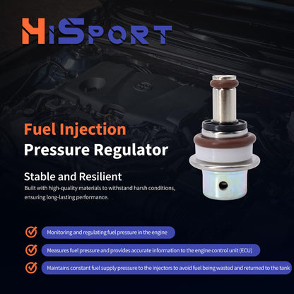 HiSport Fuel Injection Pressure Regulator PR4133 Replacement for Mazda 3 Sport 2012 2013 6 2006 2007 2014 CX-5 2013 2014 CX-7 2007 2008 2009 2010 2011 2012, 4 Bar