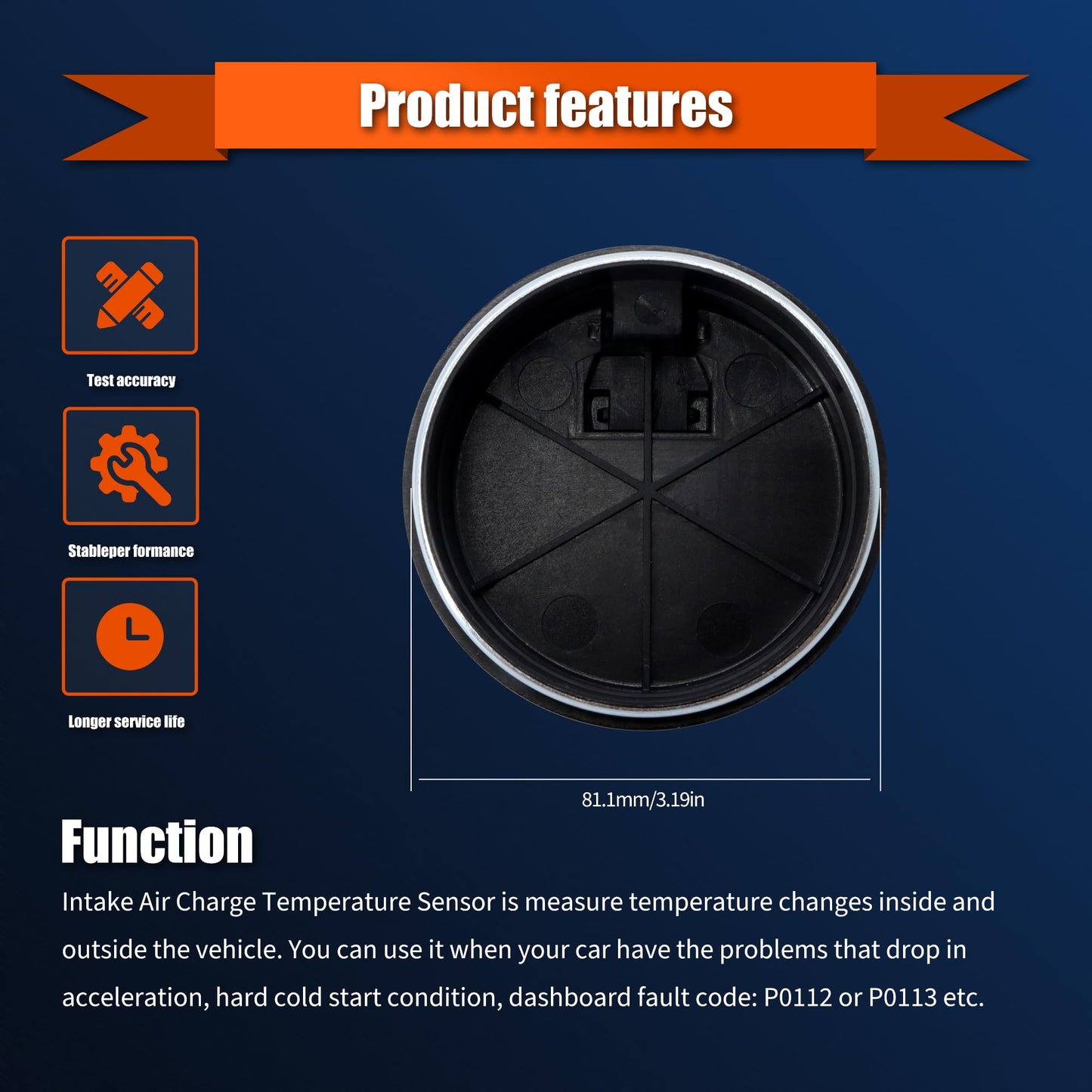 Hisport ABS Wheel Speed Sensor 58980F9000 Rear Driver and Passenger Side - Compatible with Hyundai Accent 2019-2021 Kia Rio 2019-2020