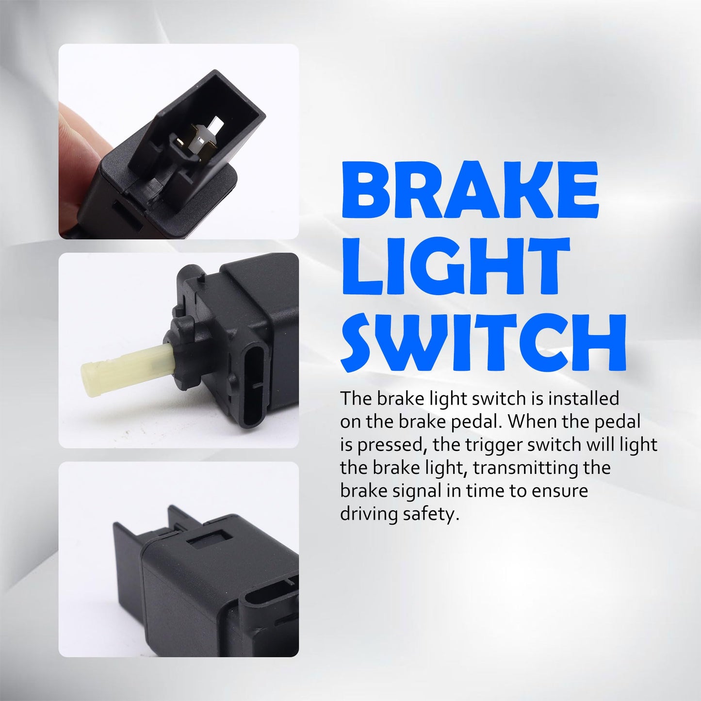 HiSport Stoplight Stop Brake Light Switch 4Pin L23266490A/GJ6E-66490 Compatible with Mazda 2 2011-2014, 6 2003-2010, CX-7 2007-2012, CX-9 2007-2015, MX-5 Miata 2006-2015, RX-8 2004-2011