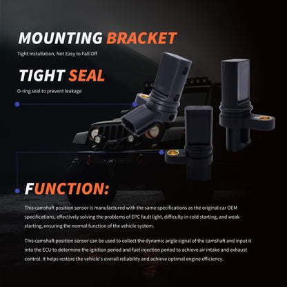 HiSport Camshaft Crankshaft Position Sensor 907-716 917-707 917-704 - Compatible with INFINITI FX35 M35 G35 I35 | Nissan Maxima Murano 350Z Altima Quest 2002-2008