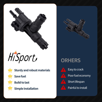 HiSport Fuel Tank Breather Valve 13907643106 - Compatible with BMW F48 F39 X1 X2 330i 340i 430i 540i 740i 2016-2021 - Replaces 13907645860 028142544 7643106