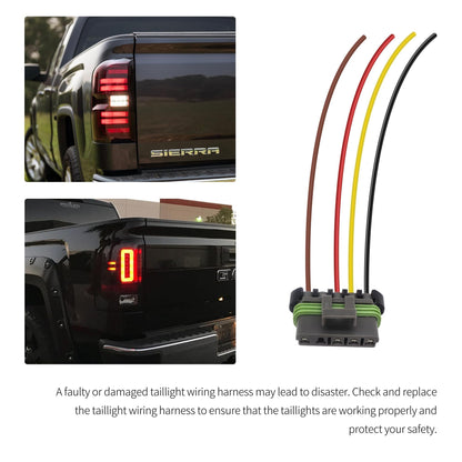 HiSport 15305873 Truck Tail Light Circuit Board Connector Compatible with Cadillac Escalade, Chevrolet Blazer C1500 Pickup Suburban Silverado 1500 Tahoe, GMC Jimmy Sonoma, Oldsmobile Bravada