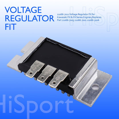 HiSport Voltage Regulator Compatible with Kawasaki FH381V FH430V FH451V FH480V FH500V FH531V FH541V FH580V Replaces 21066-7011 21066-7003 21066-7001 21066-7006