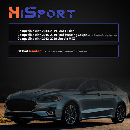 HiSport 937930 Rear Trunk Door Latch - Compatible with Ford Fusion 2013-2019 Mustang 2015-2019 Lincoln MKZ 2013-2019 4-Pin - Replace FR3Z5443200A