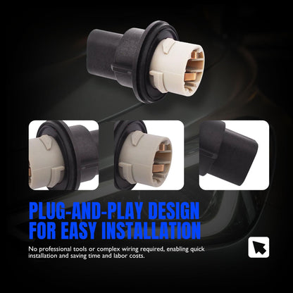 HiSport 68083021AA Turn Signal Lamp Light Bulb Socket Compatible with Dodge Ram 1500 Pickup 2009-2010, Ram 1500 2500 3500 2011 Replace 1P3478