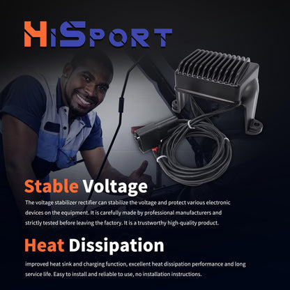 HiSport Voltage Regulator Rectifier 74505-97 74505-97A 7450597Compatible with Harley-Davidson Electra Glide/Road Glide/Road King 1997 1998 1999 2000 2001