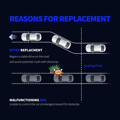 HiSport Front Driver and Passenger Side ABS Speed Sensor Set Replacement for Toyota Camry 2007-2011 V6 2.4L 2.5L 3.5L Base XLE LE Hybrid SE CE,Compatible with Lexus ES350 Sedan 2007-2011 2PCS