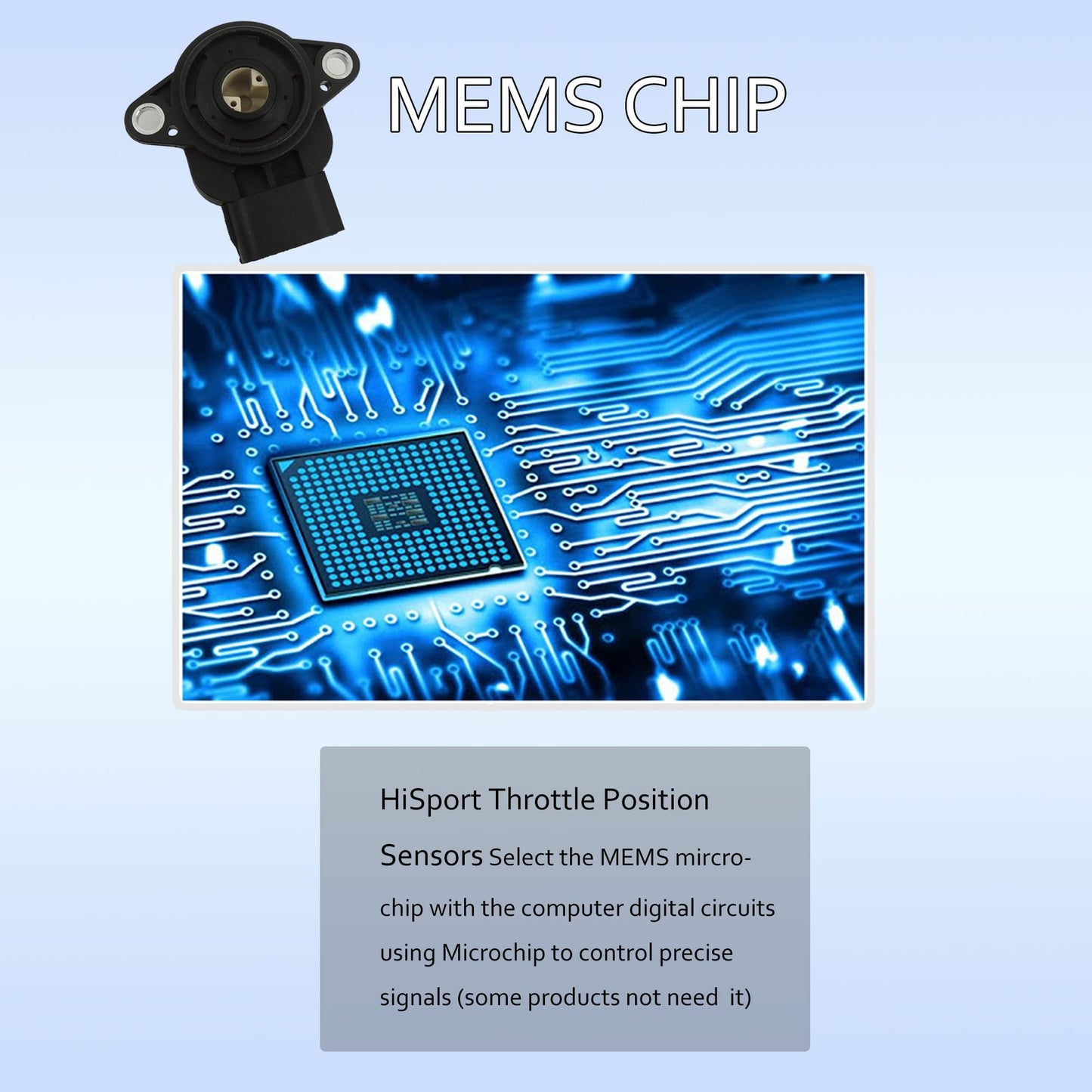 HiSport TPS Throttle Position Sensor - Compatible with Toyota Subaru Scion Chevrolet Replace #22633-AA210