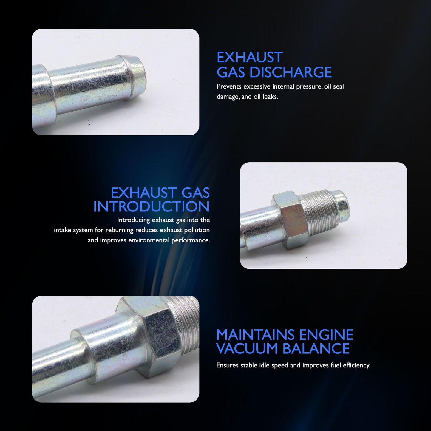 HiSport PCV Valve - Compatible with Lexus NX300h ES300h Compatible with Scion tC Compatible with Toyota Highlander Avalon RAV4 Camry Venza Sienna 2009-2021 - Replace 1220436020