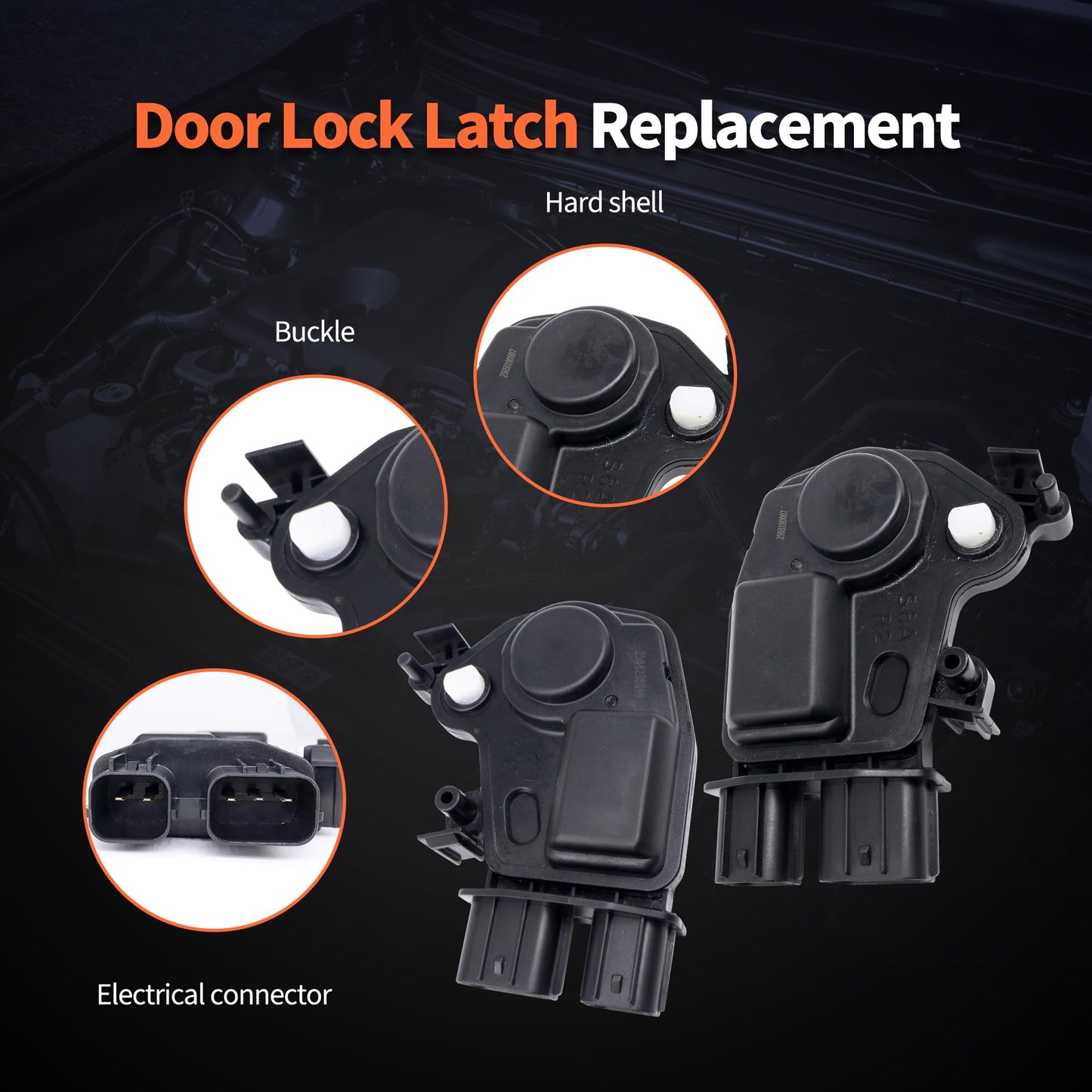 HiSport 72155-S5P-A11 Door Lock Actuator Motor Front Left & Right - Compatible with Honda Accord 2003-2007 Civic 2001-2005 CR-V 2002-2006 Odyssey 2005-2009 Pilot 2003-2008 Acura RSX 2002-2006
