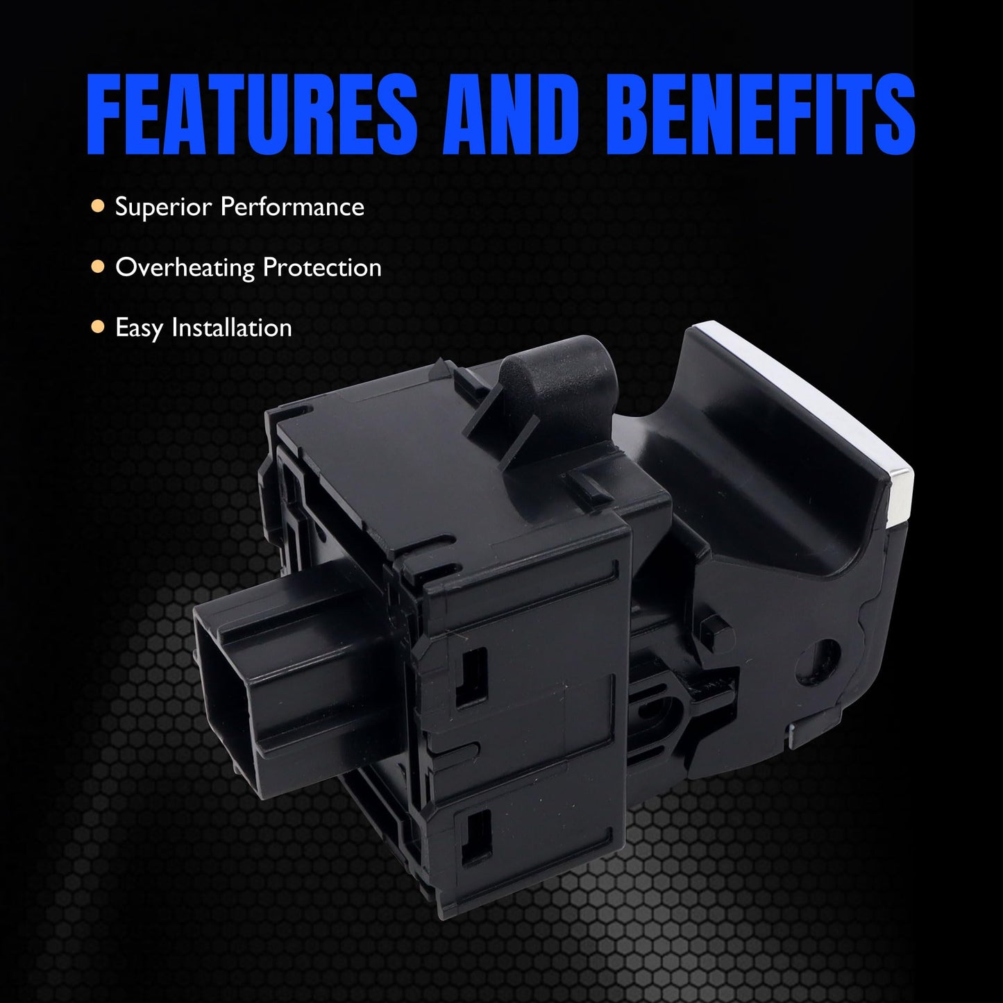 HiSport Electronic Auto Hand Brake Button Parking Switch Compatible with 2016-2018 Honda Civic Direct Replacement for OEM Part #35355-TBA-A01