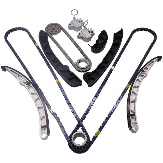 HiSport Timing Chain Kit - Compatible with LAND ROVER LR4/RANGE ROVER/RANGE ROVER SPORT 2010-2015, 3.0L V6/5.0L V8 Engine,replaces LR051013 LR051008 LR051011 LR051012 LR032048 LR051008