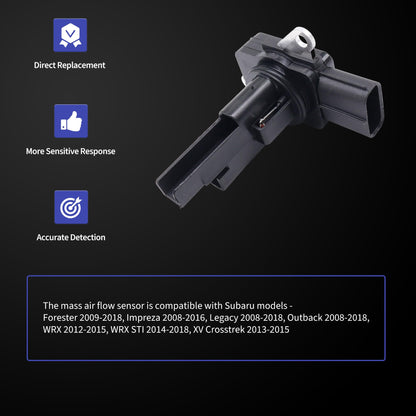 HiSport MAF Mass Air Flow Sensor - Compatible with Subaru Forester Impreza Legacy Replaces 22680AA380 22680AA38A 336-50129 336-50130