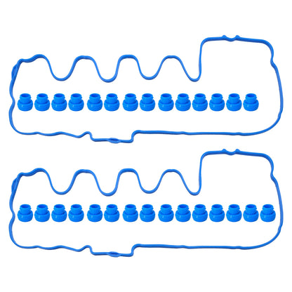 HiSport VS50664R Valve Cover Gasket Seal - Compatible with Ford F150 Expedition Explorer Mustang Lincoln Mark Navigator Mercury 4.6L 5.4L Engine - Replace VS50372 VCF330-C