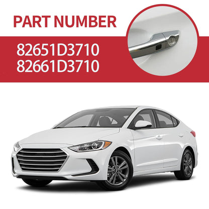 HiSport 82651-D3710 Front Door Left and Right Handle Induction Button Switch Compatible with Hyundai Tucson 2016 2017 2018 2019 2020 2021 Replacement for 82661-D3710