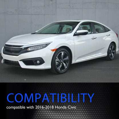 HiSport Electronic Auto Hand Brake Button Parking Switch Compatible with 2016-2018 Honda Civic Direct Replacement for OEM Part #35355-TBA-A01