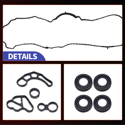 HiSport Valve Cover Gasket Seal - Compatible with Buick Envision Regal TourX Cadillac ATS CT6 CTS Chevy Camaro Malibu Limited Traverse GMC Acadia Canyon 2.0L 2.5L 2013-2018 - Replace 12635953