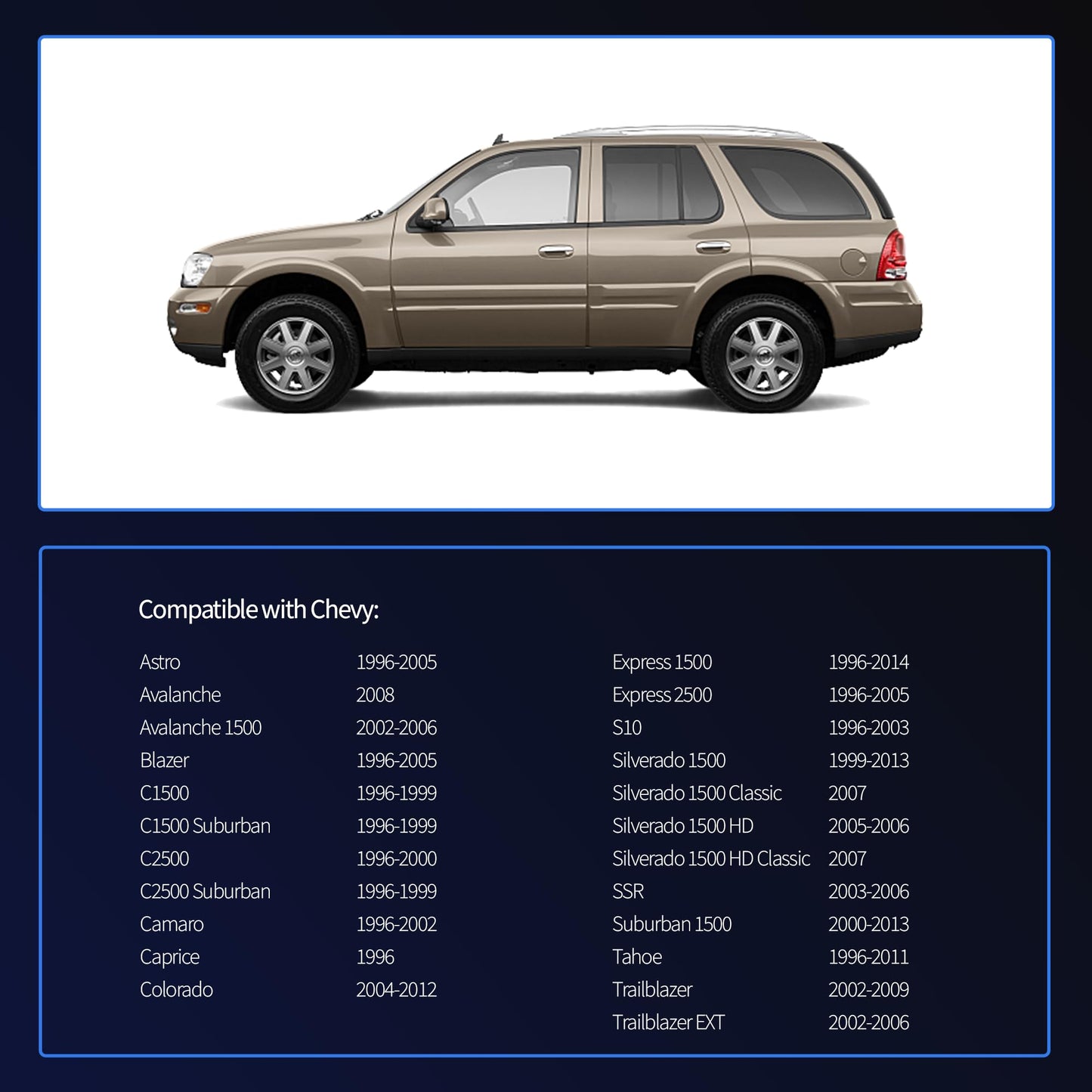 HiSport 24225896 ABS Wheel Speed Sensor - Compatible with Chevy Astro Avalanche 1500 Blazer C1500 C2500 Suburban Camaro Caprice Colorado Express 1500 2500 S10 SSR Tahoe 1996-2014 - Replace 213-1701