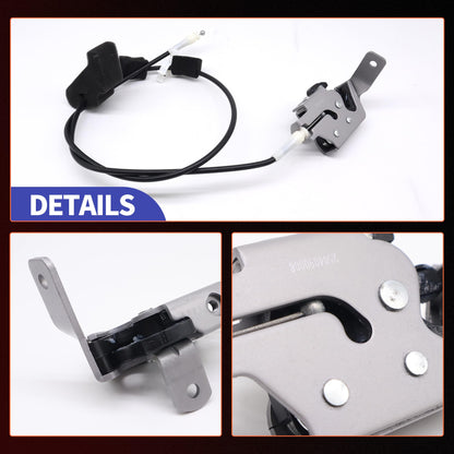 HiSport Side Door Latch with Cable AC2Z-15264A26-B Compatible with Ford E150 E250 E350 Econoline Van 1992-2014 Replaces AC2Z15264A26B