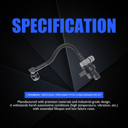 HiSport Fuel Tank Ventilation Breather Valve with Pipe - Compatible with BMW 128i 135i 323i 325i 325xi 328i 328i xDrive 328xi 330i 330xi 525i 525xi 528i 528i xDrive 528xi - Replace 13907618643