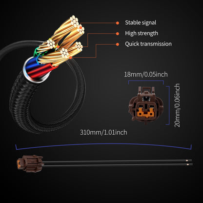 HiSport ABS Speed Sensor Wiring Harness Connector 47910-EA025 47901-EA002 Compatible with Nissan Xterra 2006-2015, Titan 2004-2011, Armada 2005-2012, Replacement for Infiniti QX56 2004-2010