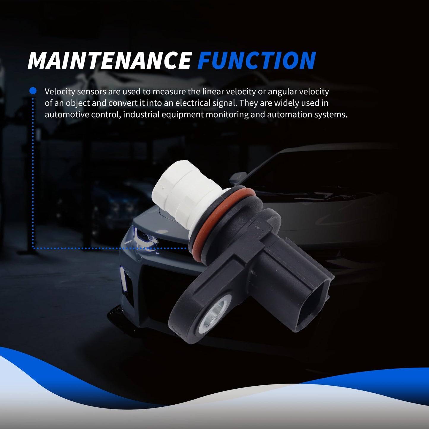 HiSport Transmission Speed Sensor - Compatible with Honda Accord Civic CR-V Fit HR-V Replaces 28810-RJ-2003 28810RJ2003