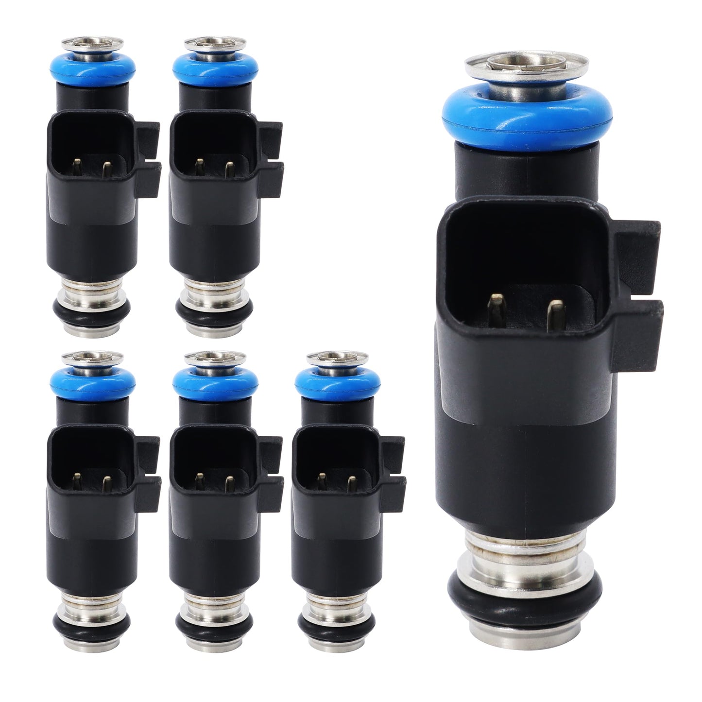 HiSport Fuel Injectors 12592648 Replacement For Chevy Malibu Impala 2006-2010, Uplander 2006-2009,Compatible with Buick Terraza 2006-2007,Pontiac Montana G6 2006-2009 3.5L 3.9L 6 PCS